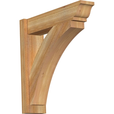 Ekena Millwork Thorton Rough Sawn Traditional Outlooker, Western Red Cedar, 6"W x 24"D x 24"H OUT06X24X24THR01RWR